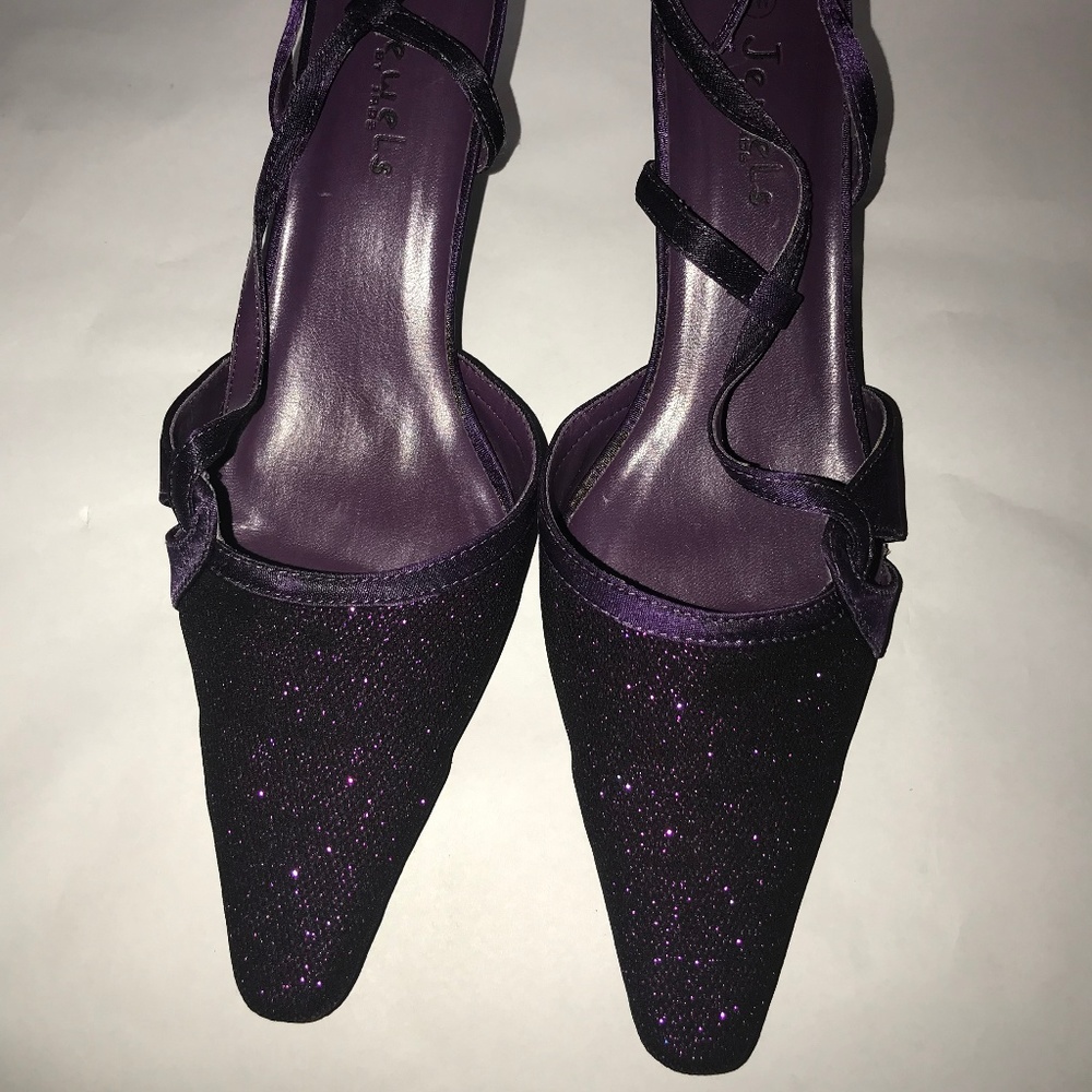 Dark Sparkle Purple Glittering Shoe
